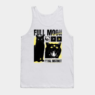 Black Cat - Full Moon Tank Top